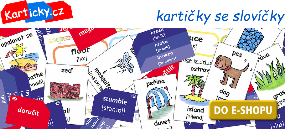 Kartičky se slovíčky - e-shop